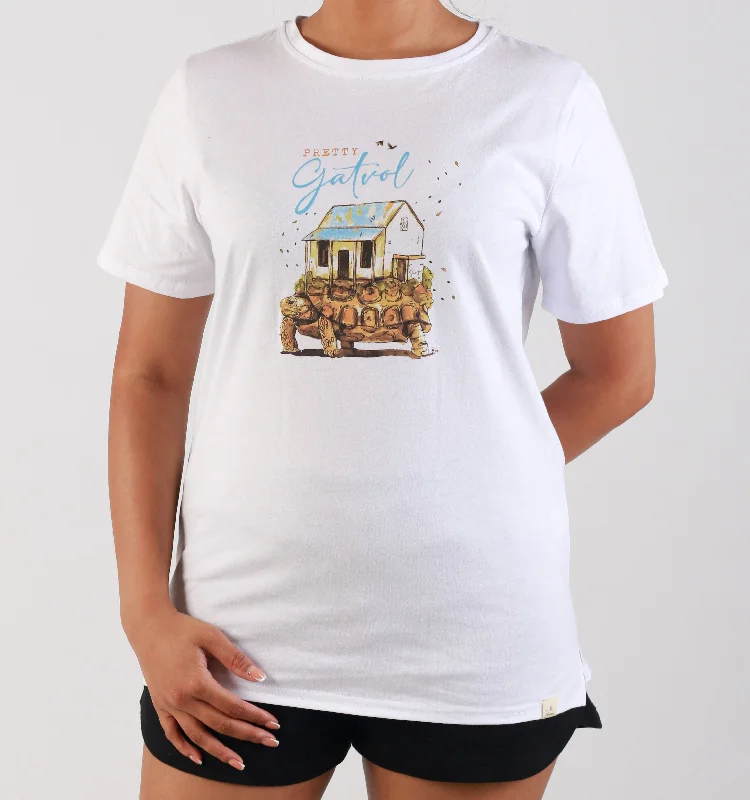 "MARELI-GATVOL TORT" - TEE - WHITE