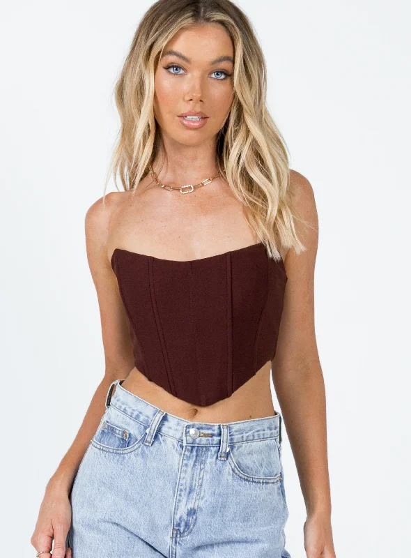 Carlie Top Brown