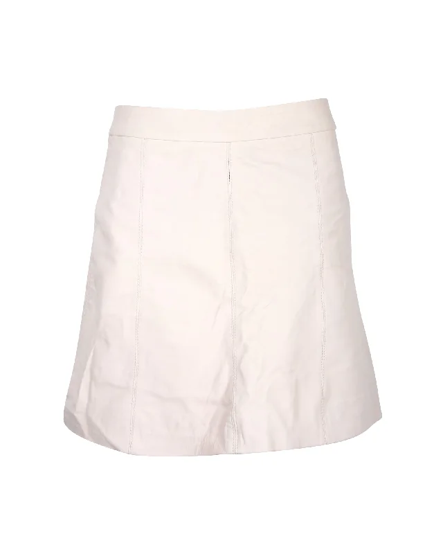 Marc by Marc Jacobs Mini Skirt in White Leather