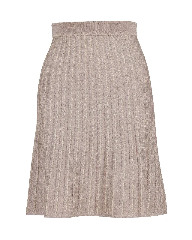 Missoni Knitted Skirt in Pink Nylon Polyamide