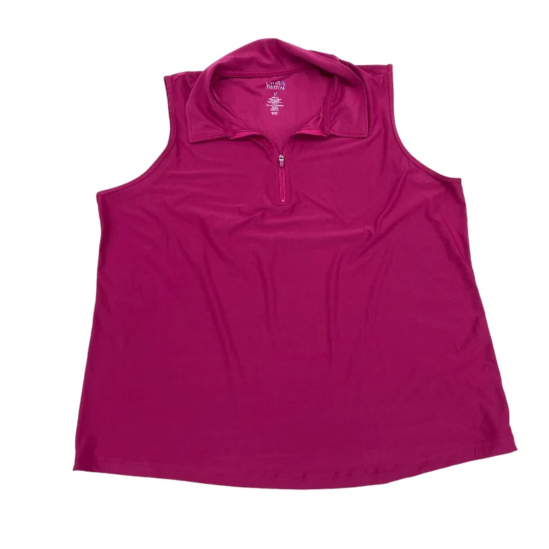 PINK TOP SLEEVELESS by CROFT AND BARROW Size:2X