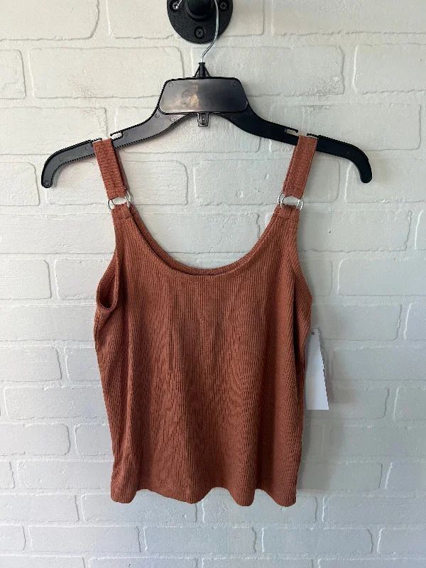 Top Sleeveless Basic By Chaser In Orange, Size: S