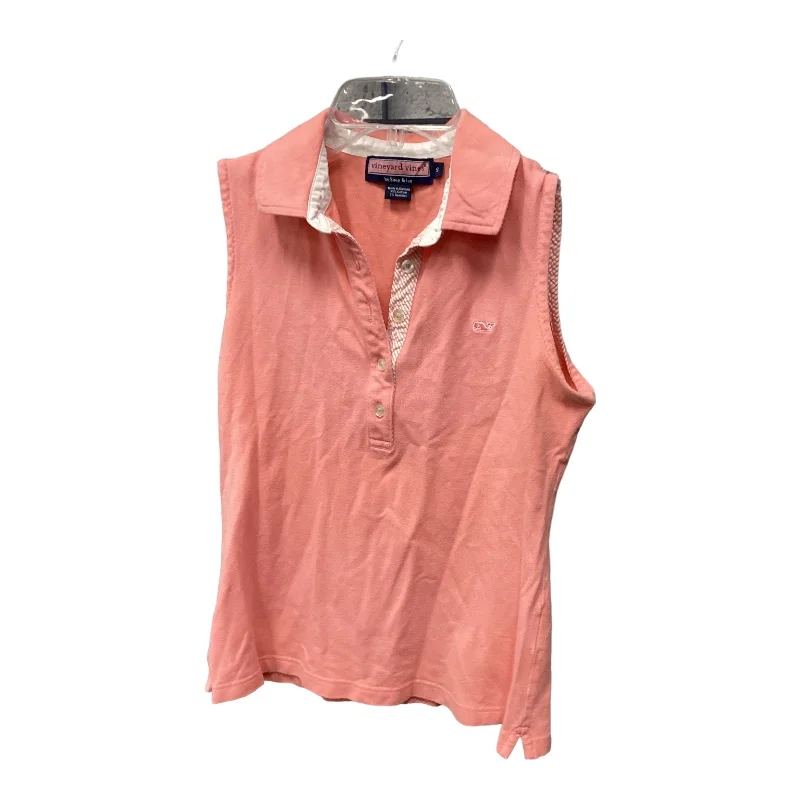 Top Sleeveless By Vineyard Vines In Pink, Size: S