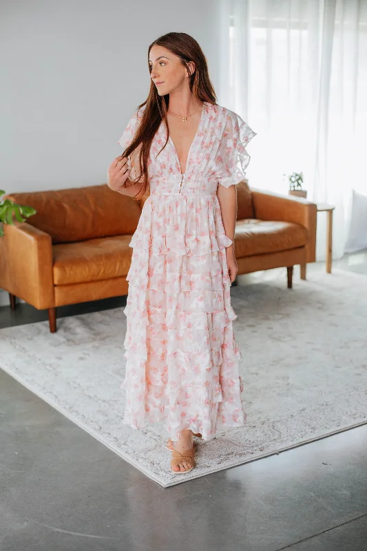 Daphnie Maxi Dress - Blush