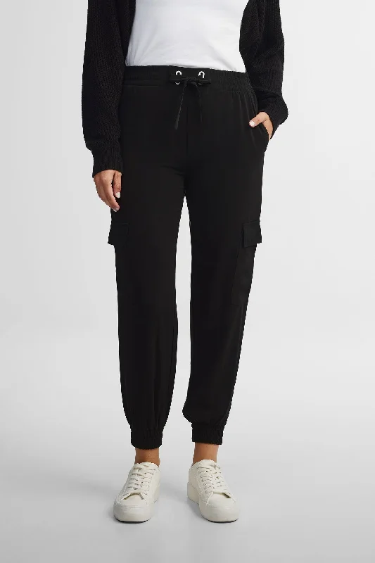 Pantalon cargo taille élastique - Femme