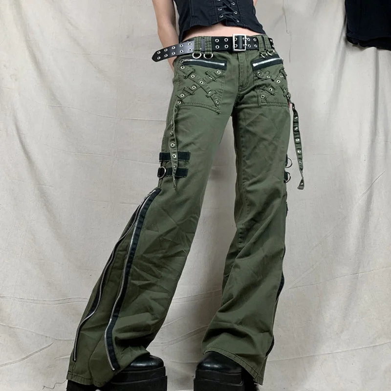 Amy Fashion - Gothic Punk Baggy Vintage Trousers