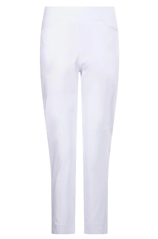 Platinum Bengaline Capri Pants | WHITE | 6305A1