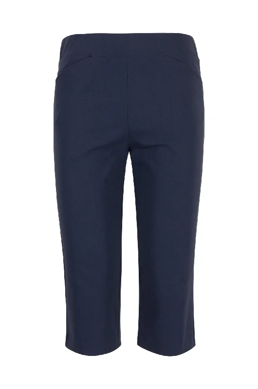 Platinum Bengaline Mid Calf Pants | NAVY | 7341A1