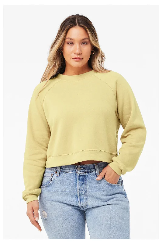 Bella + Canvas Womens Raglan Crewneck Sweatshirt - French Vanilla