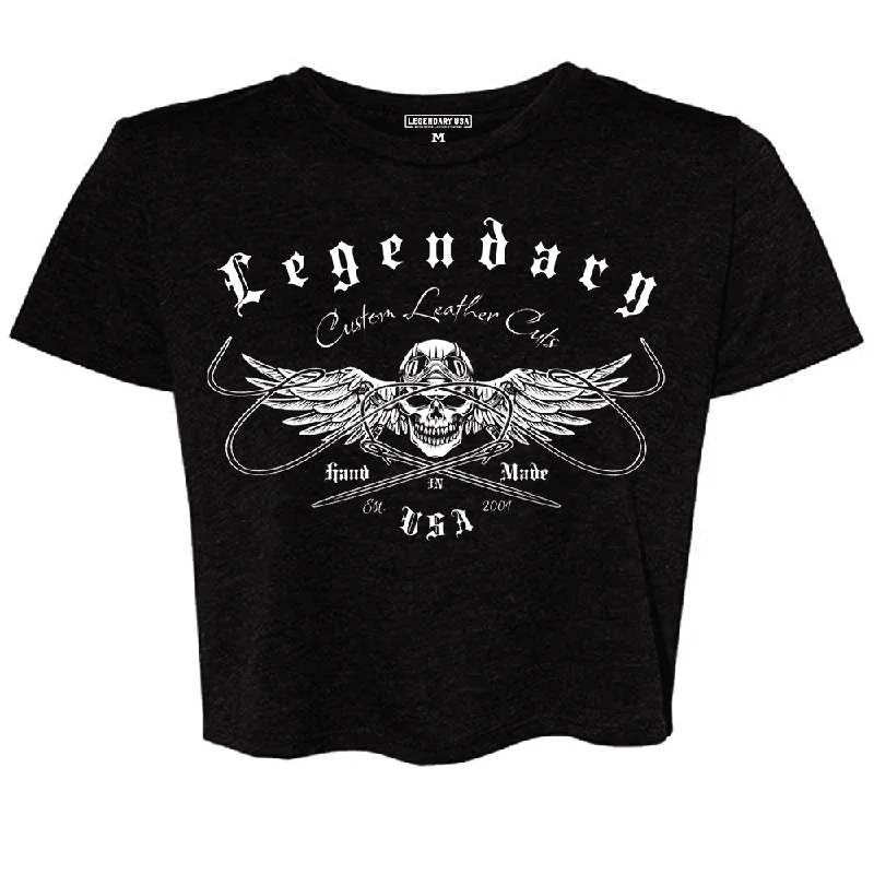 Legendary USA Womens 'Chill Out' Biker Chick Shirt - Slightly Cropped