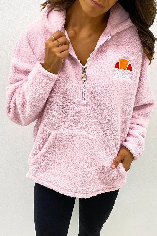 Seppy 1/2 Zip Hoody Light Pink