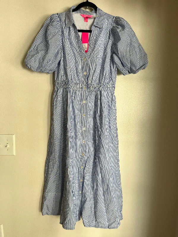 Dress Party Long By Lilly Pulitzer In Striped, Size: Xs