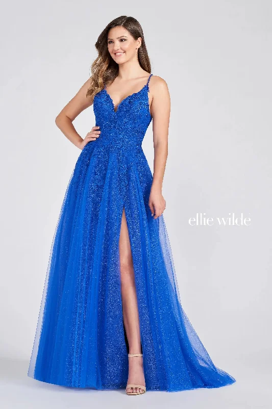 Ellie Wilde EW122014 Long Formal A Line Evening Prom Dress